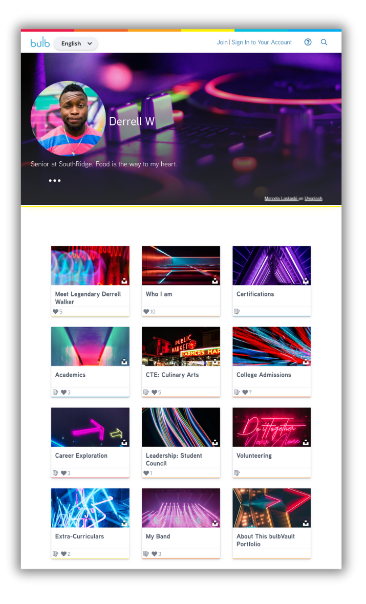 Visit Derrell's portfolio at https://www.bulbapp.com/derrellwalker/resume?token=692ca42c-5c7a-4509-8a57-6bbbc449ad91
